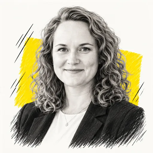 Illustrated portrait of Miglė
